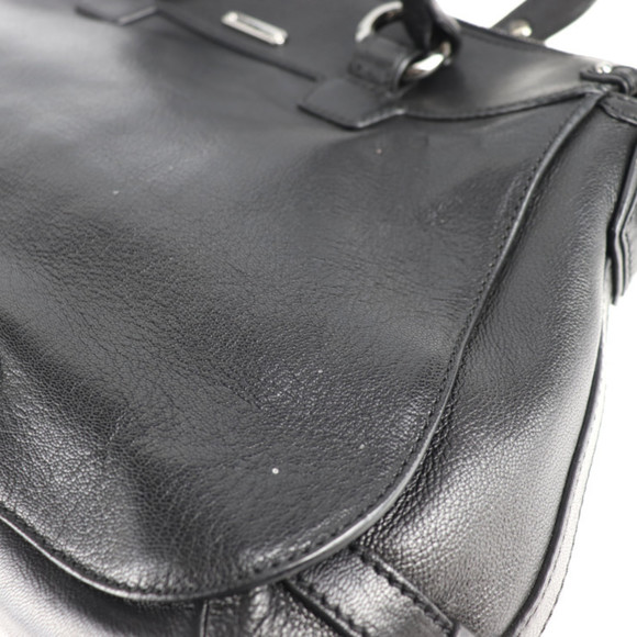 CELINE Celine handbag leather black 2way shoulder bag - Picture 6 of 9